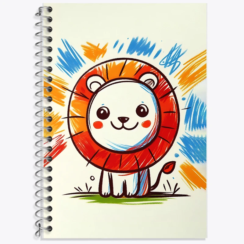 دفتر لغت 50 برگ خندالو طرح شیر بانمک کد N5260