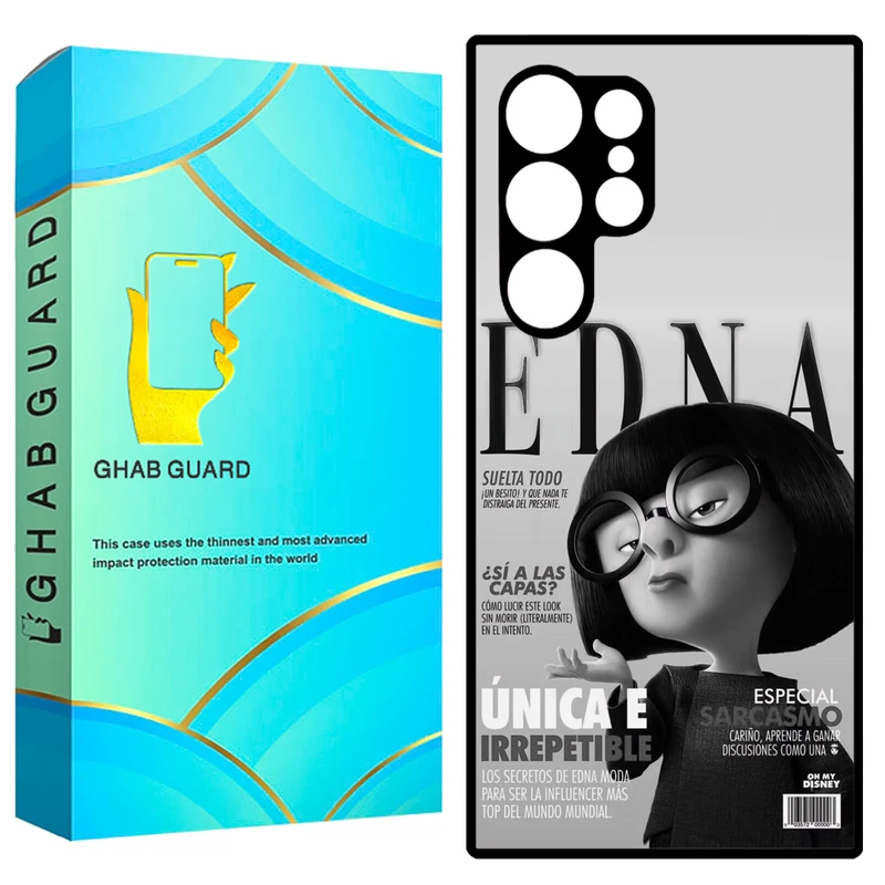 کاور قاب گارد طرح Edna مدل GCHPS23U مناسب برای گوشی موبایل سامسونگ Galaxy S23 Ultra 5G