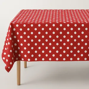 رومیزی مدل خال خال کد 01 سایز 135x105 سانتی‌متر