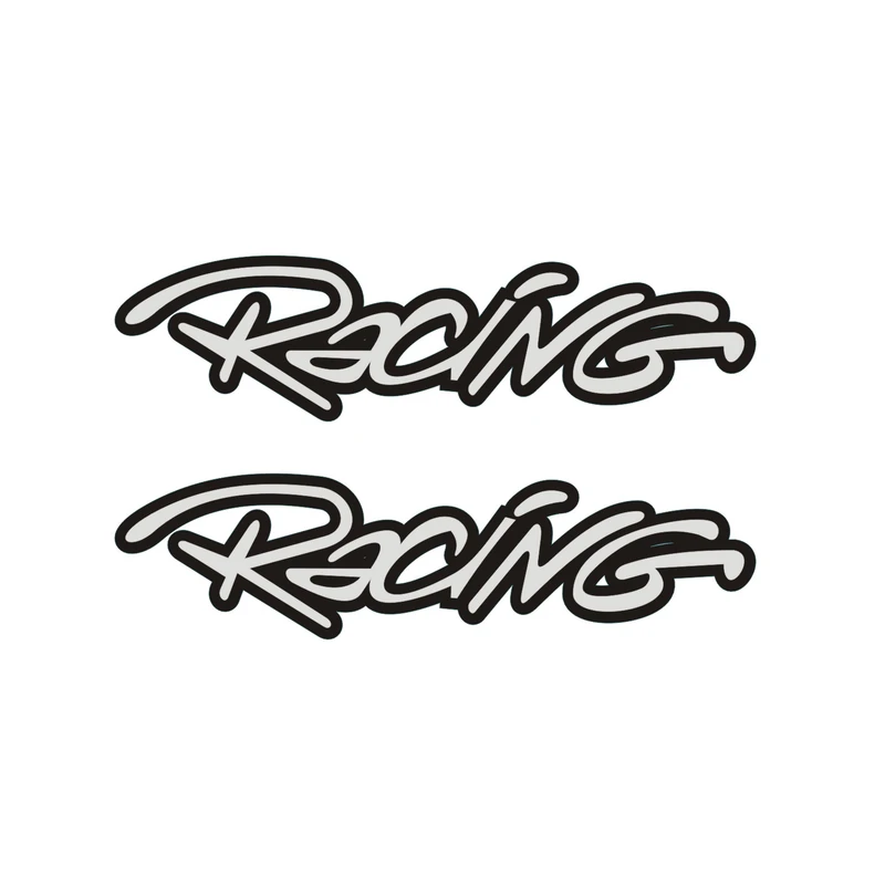 برچسب بدنه موتورسیکلت لیزارد مدل اسپرت طرح Racing کد LZD-1018 بسته 2 عددی