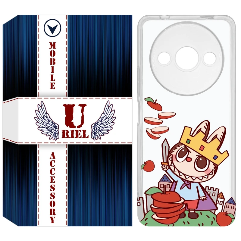 کاور یوریل مدل Clear کد 115 طرح لبوبو Labubu مناسب برای گوشی موبایل شیائومی Redmi A3 / A3x