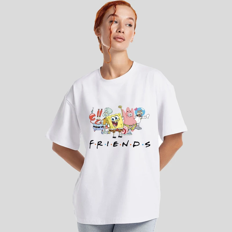 تی‌شرت آستین کوتاه زنانه مدل friends