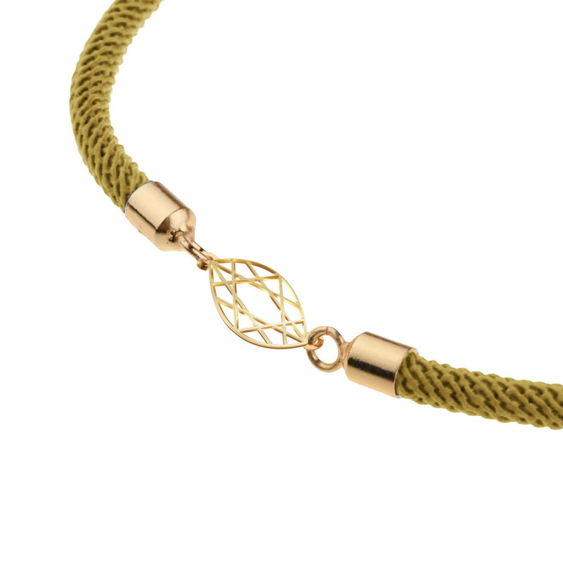 دستبند طلا 18 عیار زنانه مدوپد مدل هندسی کد D14-10330