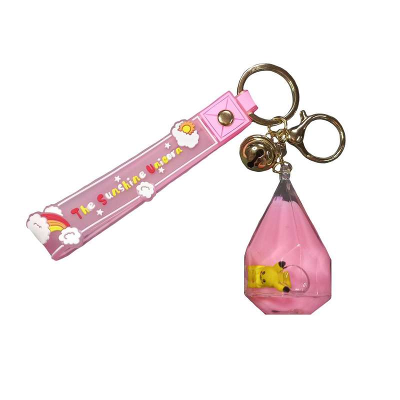 جاکلیدی دخترانه مدل فانتزی آکواریومی طرح چند ضلعی