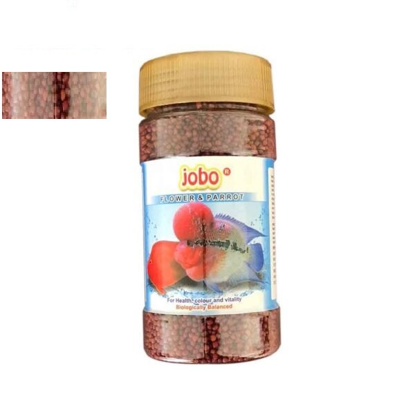 قیمت و خرید غذا ماهی جوبو مدل FLOWER and PARROT وزن 250 گرم