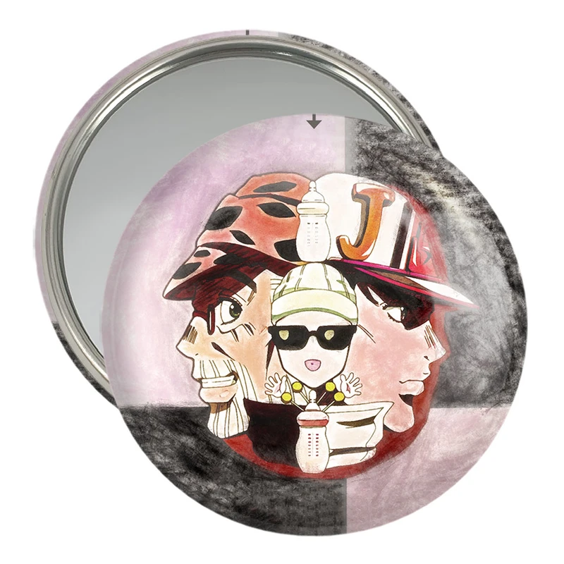 آینه جیبی خندالو مدل جوتارو و جوزف سان انیمه جوجو کد 11514