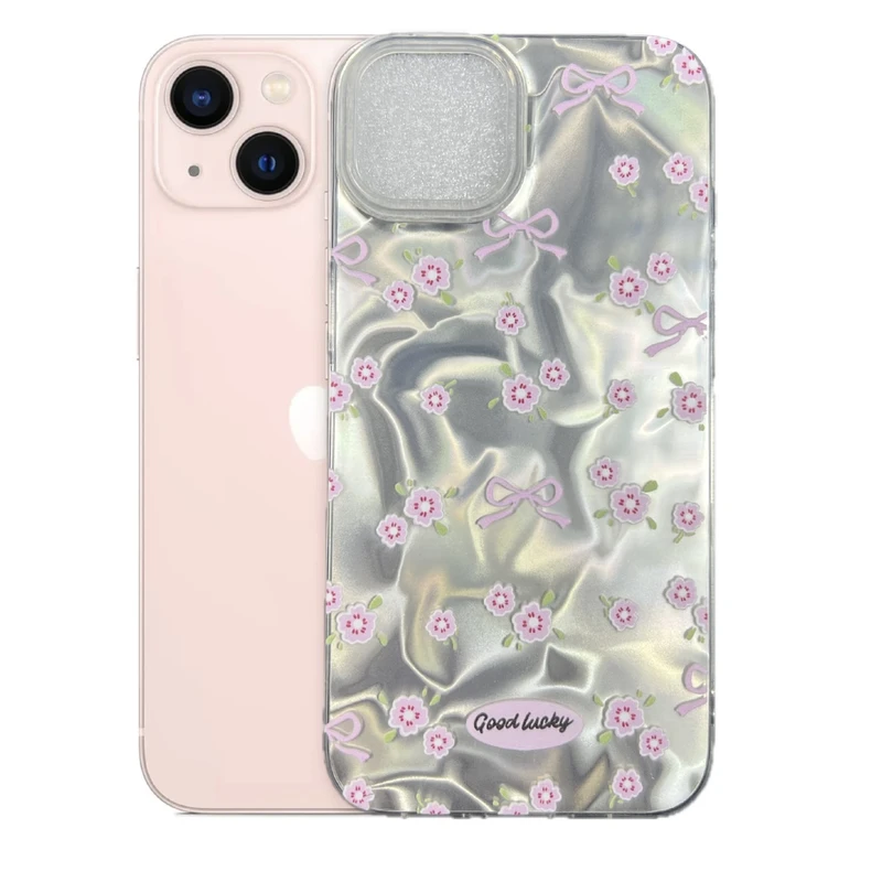 کاور طرح گل و‌ پاپیون مناسب برای گوشی موبایل اپل iPhone 13