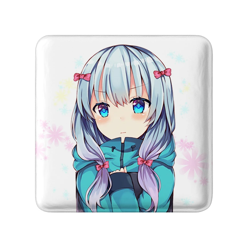 مگنت خندالو طرح ساگیری انیمه ارومانگا سنسی Eromanga Sensei  مدل مربعی کد 22717