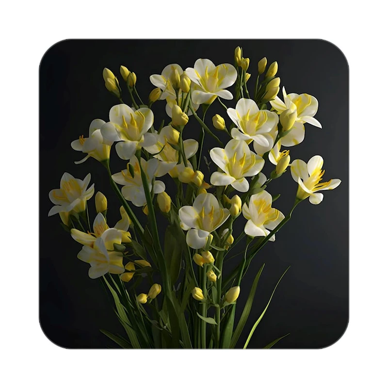 زیر لیوانی کاکتی طرح گل مدل mp16553