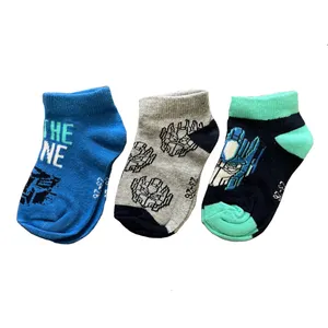 جوراب ساق کوتاه پسرانه ترنسفورمرز مدل رباتها 2025 مجموعه 3 عددی