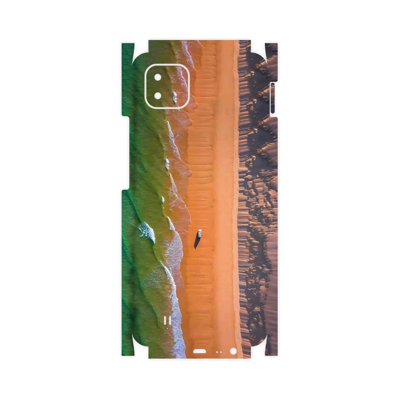 برچسب پوششی ماهوت مدل Beach and Green Sea-FullSkin مناسب برای گوشی موبایل ریلمی C11 2021
