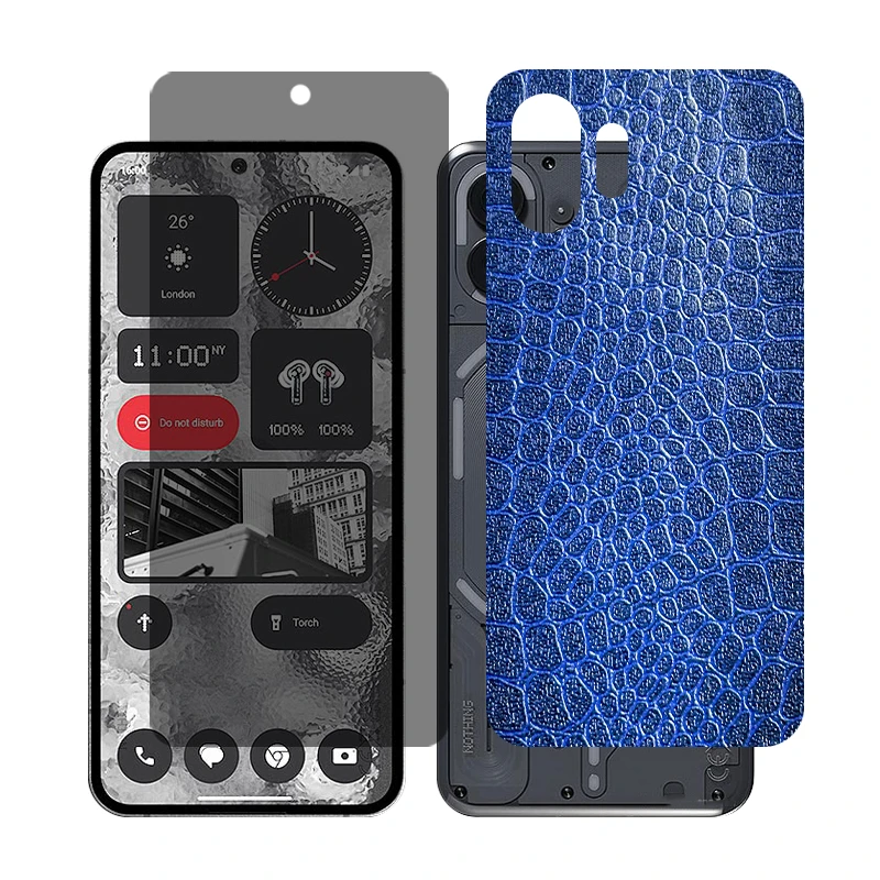 محافظ صفحه نمایش حریم شخصی گلس مدل Together مناسب برای گوشی موبایل ناتینگ Phone 2 به همراه برچسب پوششی پشت گوشی