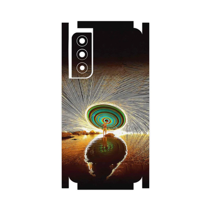 برچسب پوششی ماهوت مدل Night Light Fountain-FullSkin مناسب برای گوشی موبایل سامسونگ Galaxy S21 FE 5G