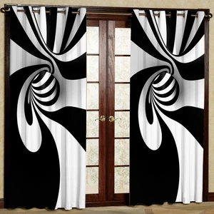 پرده مدل طرح دار مخمل پانچی کد 1232 سایز 140x280 سانتی متر