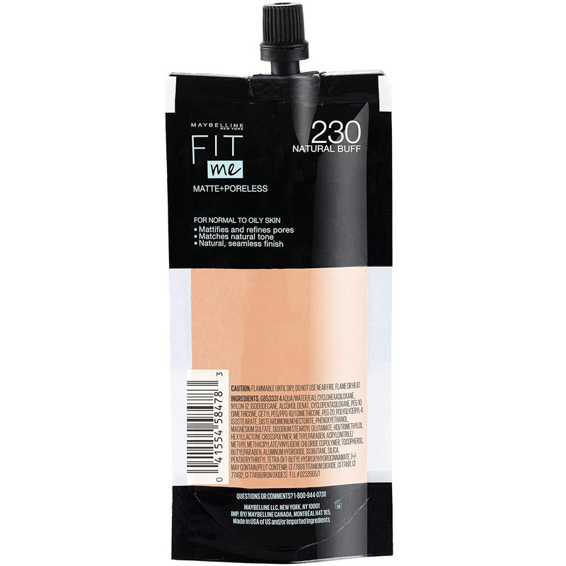 کرم پودر میبلین مدل fit me شماره 230 حجم 40 میلی لیتر