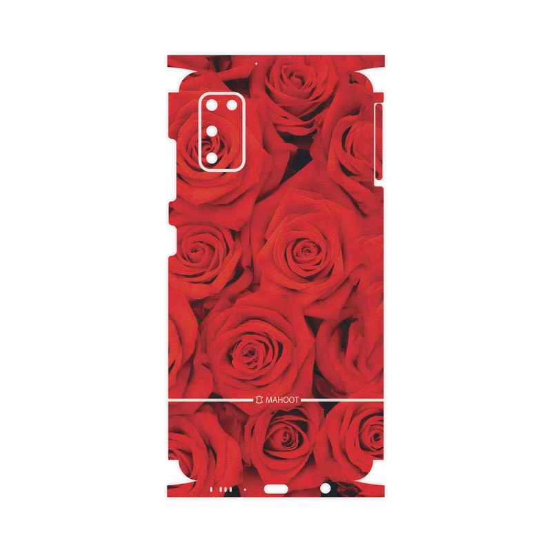 برچسب پوششی ماهوت مدل Red-Flower-FullSkin مناسب برای گوشی موبایل سامسونگ Galaxy A41