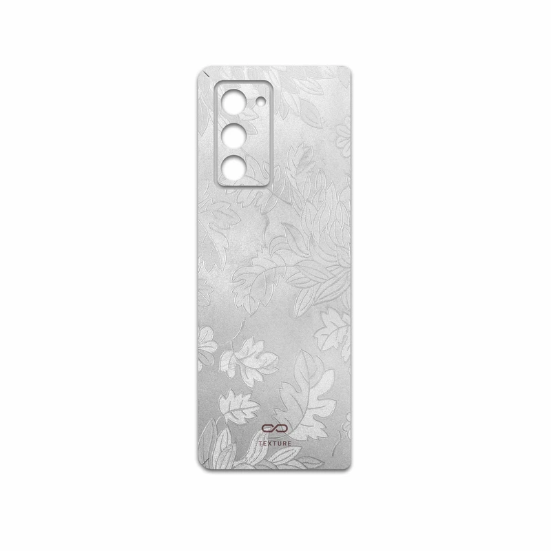 برچسب پوششی ماهوت مدل Silver-Wildflower مناسب برای گوشی موبایل سامسونگ Galaxy Z FOLD 2