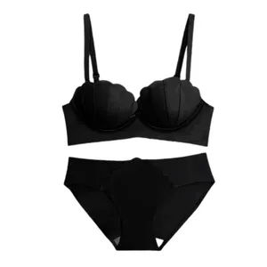 ست شورت و سوتین زنانه مدل لیزری صدفی فول جک