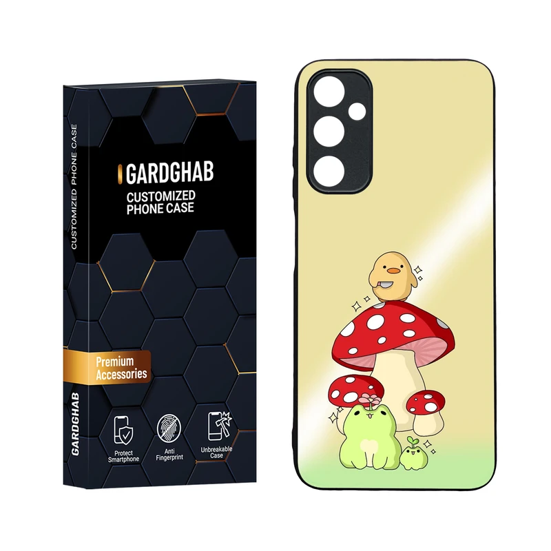 کاور گارد قاب مدل دورژله ای پشت گلس فانتزی مناسب برای گوشی موبایل سامسونگ Galaxy A05s