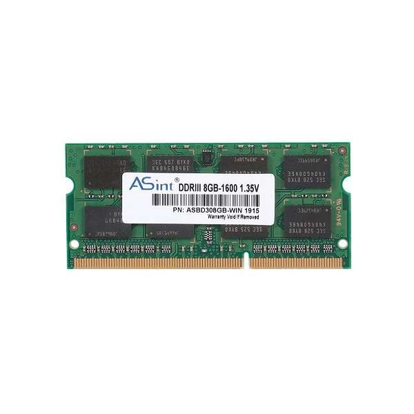 رم لپ تاپ DDR3 تک کاناله 1600 مگاهرتز ایسنت مدل PC3-12800 ظرفیت 4 گیگابایت