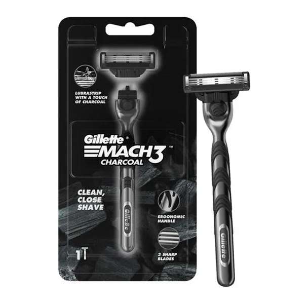 خود تراش ژیلت مدل MACH3 CHARCOAL