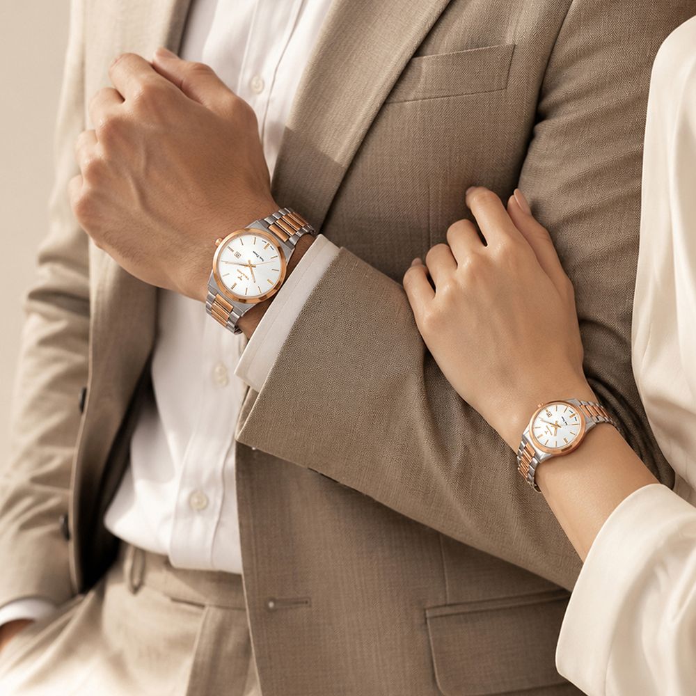 ست ساعت مچی زنانه و مردانه عقربه‌ای تلارو مدل T3137SET2424 4