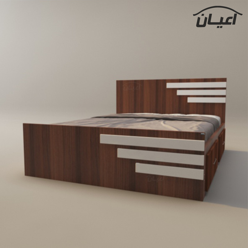 تخت خواب دونفره اعیان مدل FH357 سایز 160x200 سانتی متر
