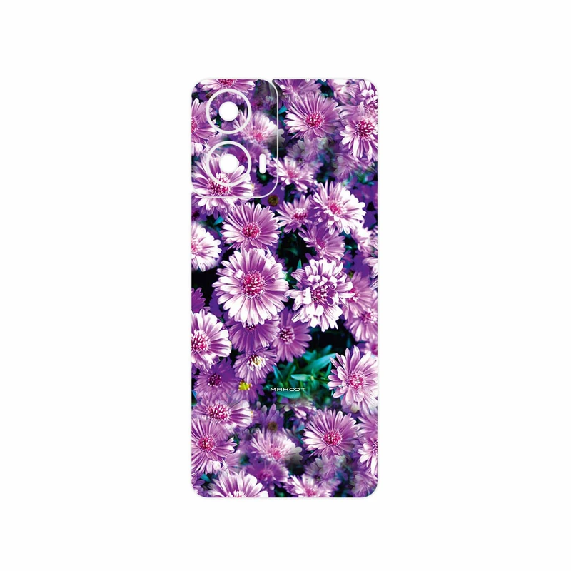 برچسب پوششی ماهوت مدل Purple_Flower مناسب برای گوشی موبایل موتورولا Moto G24