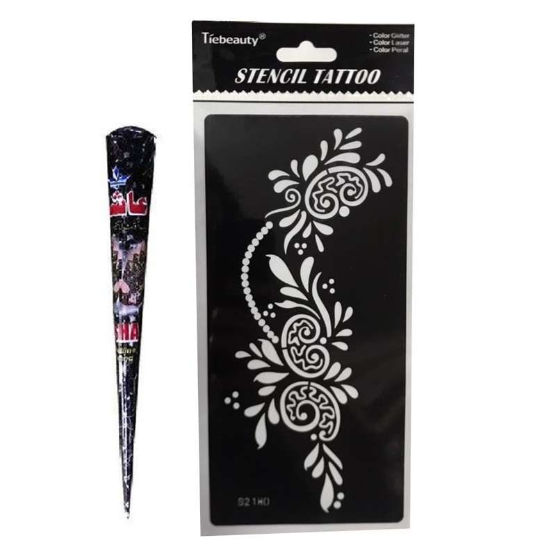 شابلون تتو و حنا طراحی کد 213