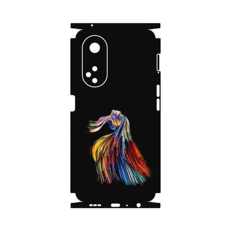 برچسب پوششی ماهوت مدل Rainbow Hair Digital Art-FullSkin مناسب برای گوشی موبایل اپو A98
