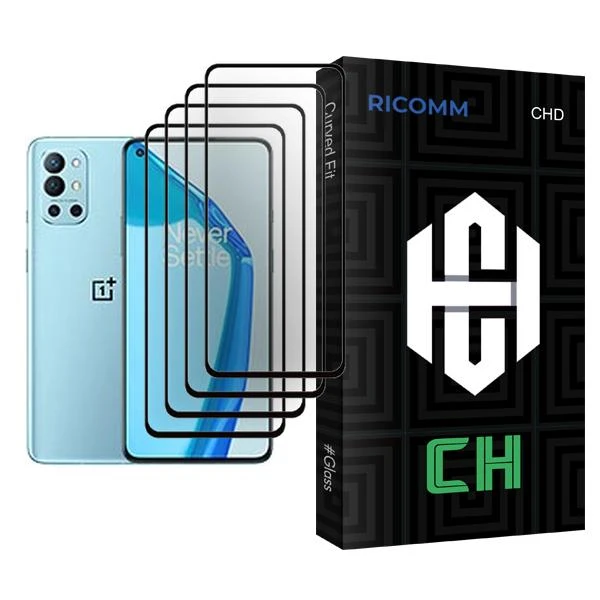 محافظ صفحه نمایش ریکام مدل CH Glass MIX004 مناسب برای گوشی موبایل وان پلاس 9R بسته چهار عددی