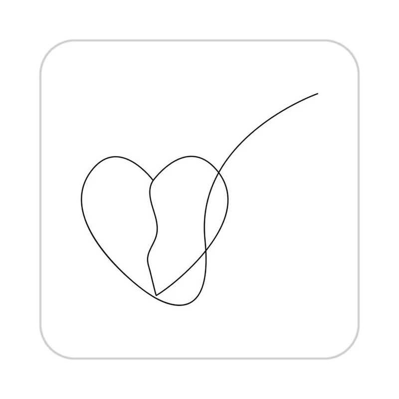 زیر لیوانی کاکتی طرح عاشقانه مدل mp40825