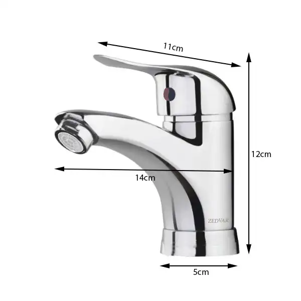 ست شیرآلات زدوار مدل قهرمان پلاس کد GH.6X مجموعه 6 عددی