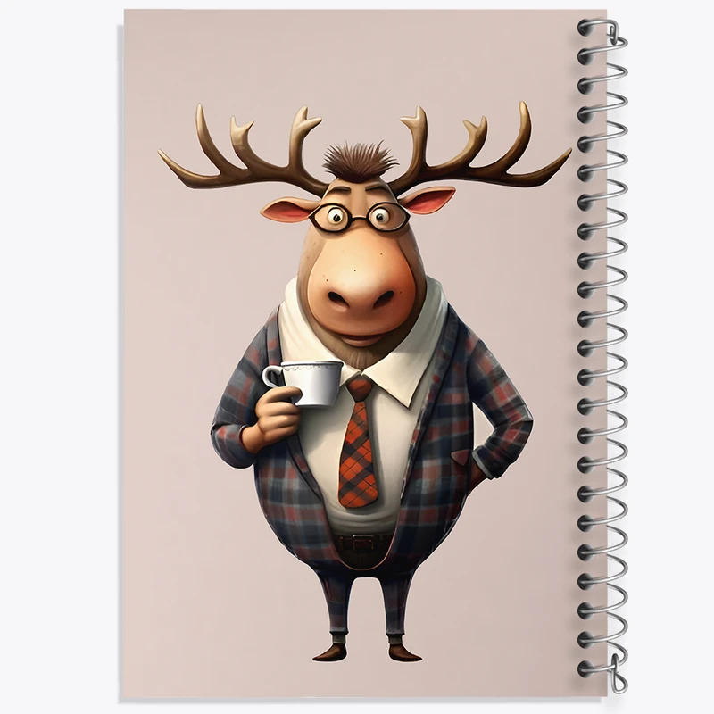 دفتر نقاشی 50 برگ خندالو طرح گوزن کارمند کد N5947