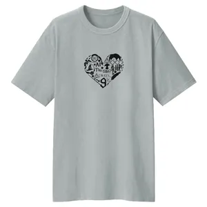 تی شرت لانگ آستین کوتاه زنانه مدل هری پاتر کد LL87 رنگ طوسی