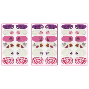 استیکر طراحی ناخن مدل FN23 مجموعه 3 عددی