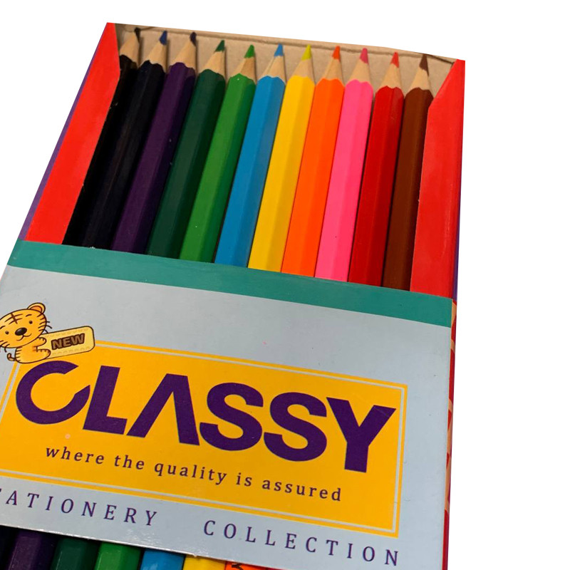 مداد رنگی 12 رنگ کلاسی کد 11