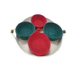 ست 5 تیکه ظرف حصیری کد o3