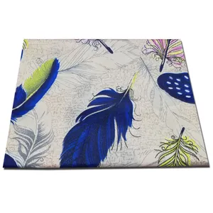 ملحفه طرح پر کد 023 سایز 160x200 سانتی متر