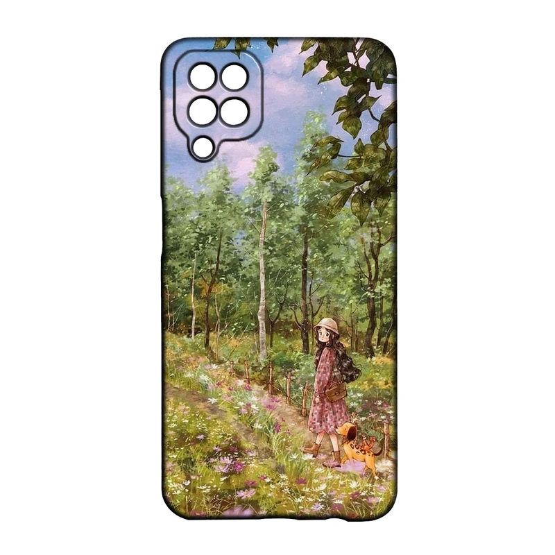 کاور طرح دخترانه کد 282 مناسب برای گوشی موبایل سامسونگ Galaxy A22 4g