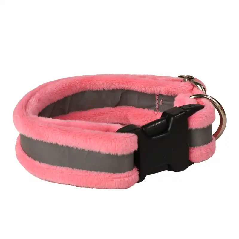 قلاده کتفی و گردنی و بند قلاده سگ طرح مخملی مدل شبرنگی کد m015