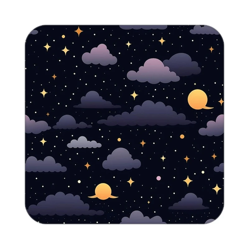 زیر لیوانی کاکتی طرح ماه و ستاره مدل mp53213