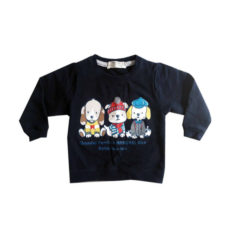 ست تی شرت و شلوار نوزادی توتن مدل سه گربه سگ رنگ قرمز