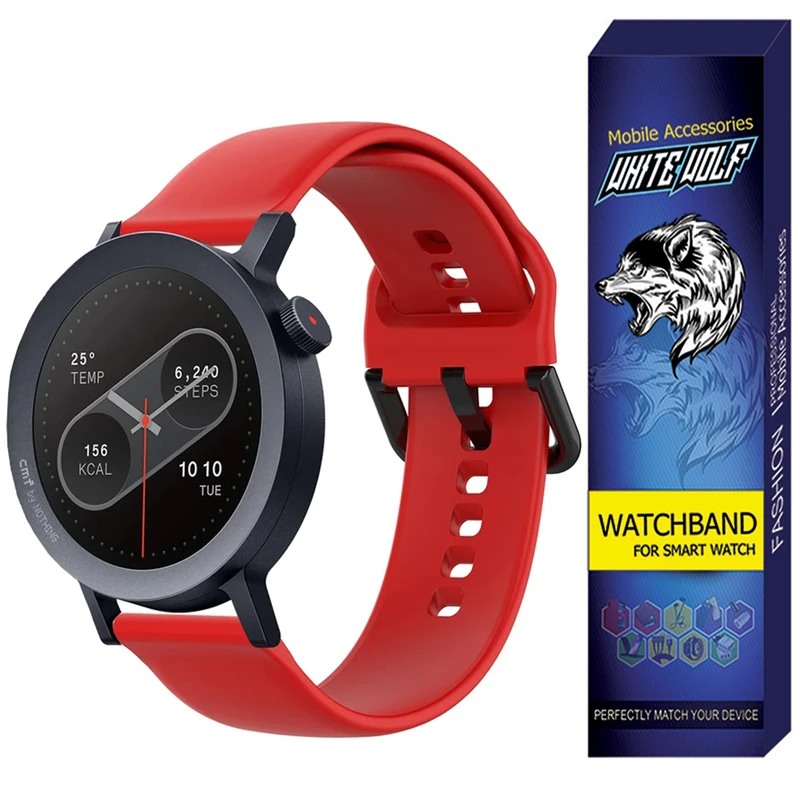 بند وایت ولف مدل WB-SQ مناسب برای ساعت هوشمند  ناتینگ CMF Watch 2 Pro 22mm
