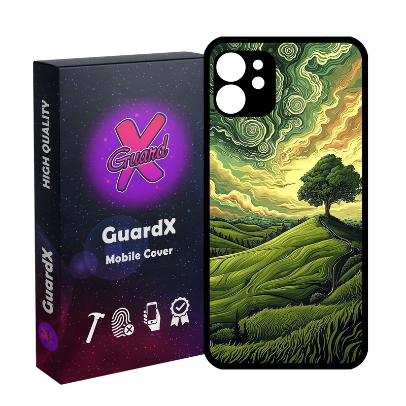 کاور گارد ایکس طرح دشت سبز مدل Glass10790 مناسب برای گوشی موبایل اپل iPhone 11