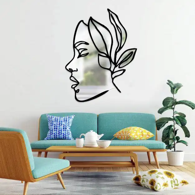 آینه پلکسی گلس طرح صورتک مینیمال کد 004