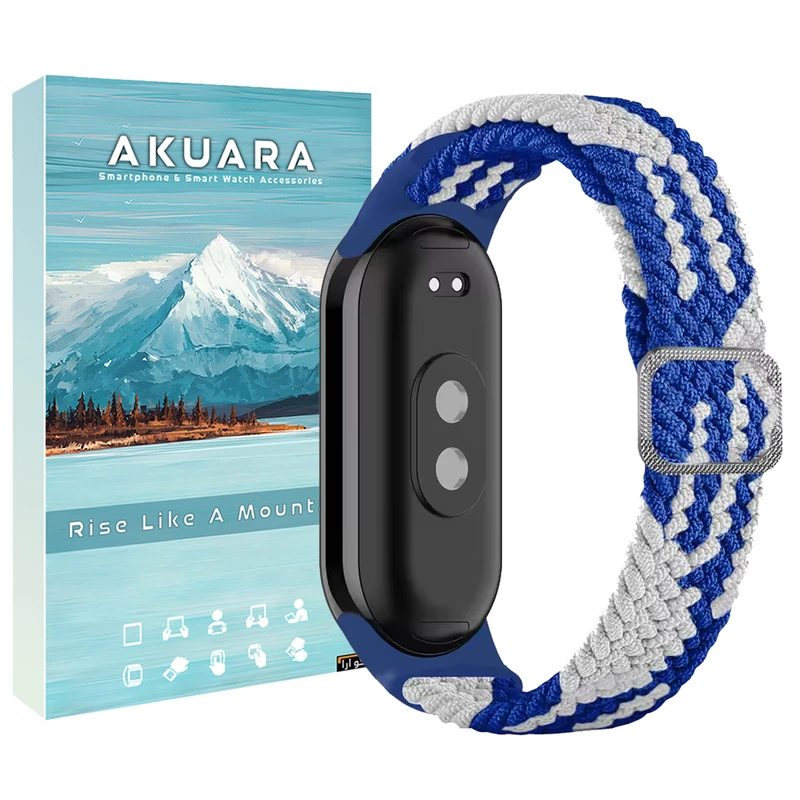 بند آکوآرا مدل Woven مناسب برای مچ‌بند هوشمند شیائومی Mi band 8/9/10
