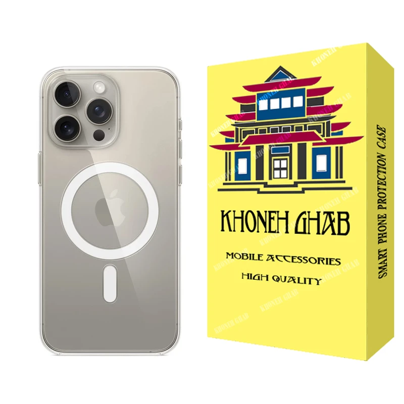 کاور خونه قاب مدل مگ سیف مناسب برای گوشی موبایل اپل iPhone 15 Pro Max