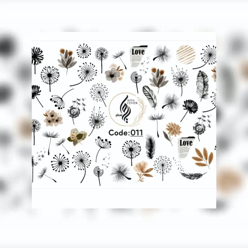 برچسب لنز ناخن مدل 011