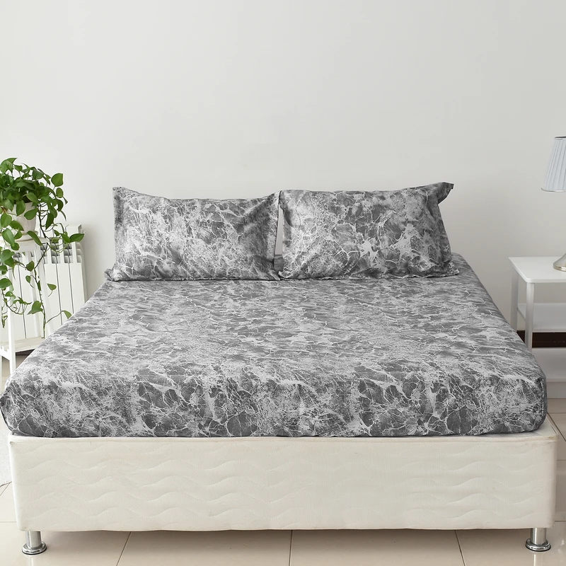 سرویس ملحفه بومرنگ مدل Volcano-180 دونفره 3 تکه